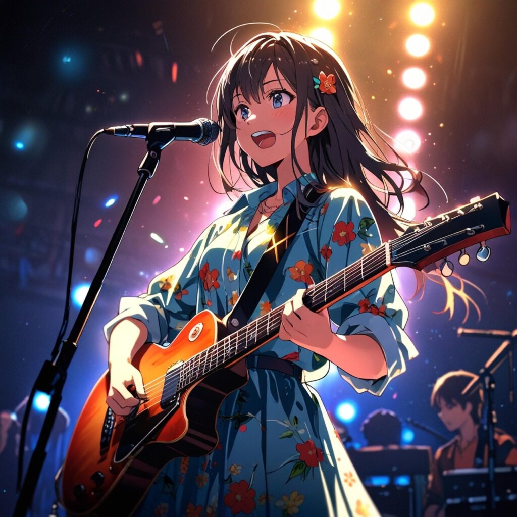 レスポールは女性にも似合う